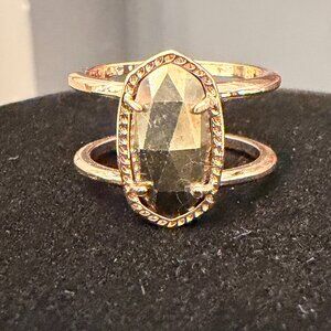 Kendra Scott Gold Pyrite Ring